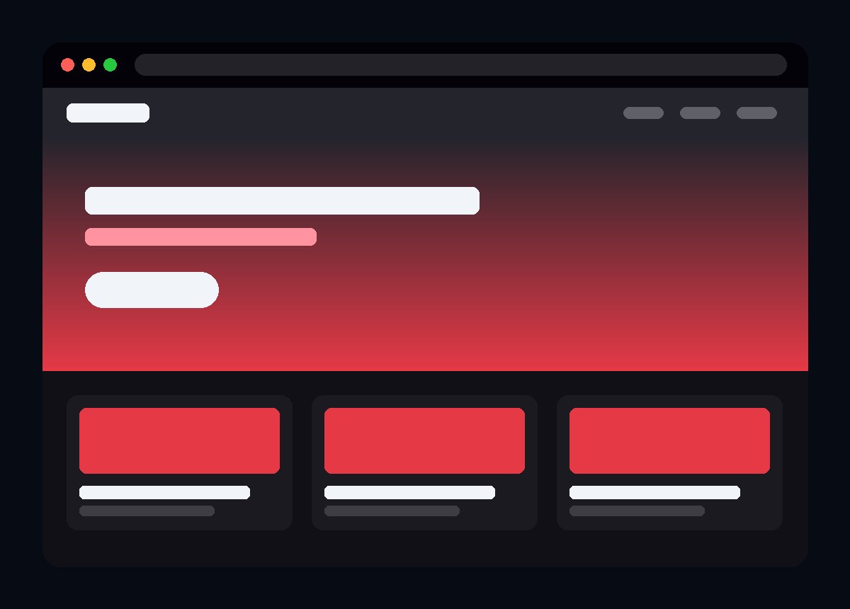 Ejemplo de página web para gimnasio con estilo oscuro y acentos rojos